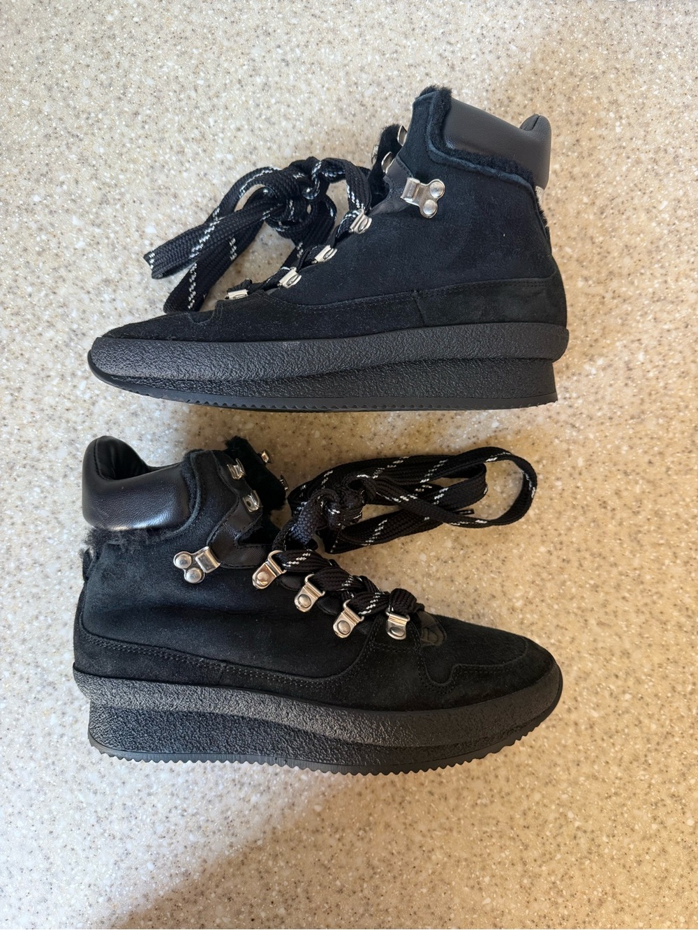 Isabel Marant Brendta shearling Hiking Boots size 36